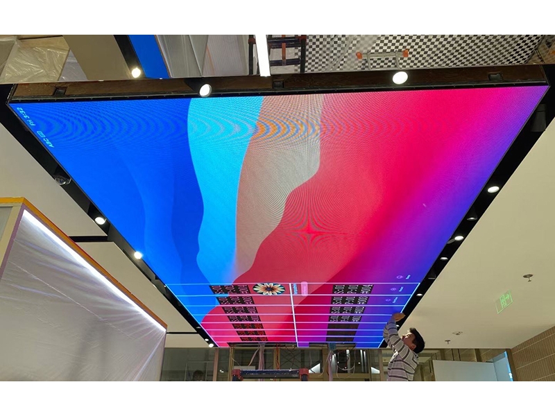 Indoor P3 shopping mall advertising canopy LED display